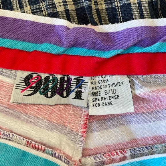 Vintage 9001 high waisted rainbow jean shorts - Picture 5 of 5